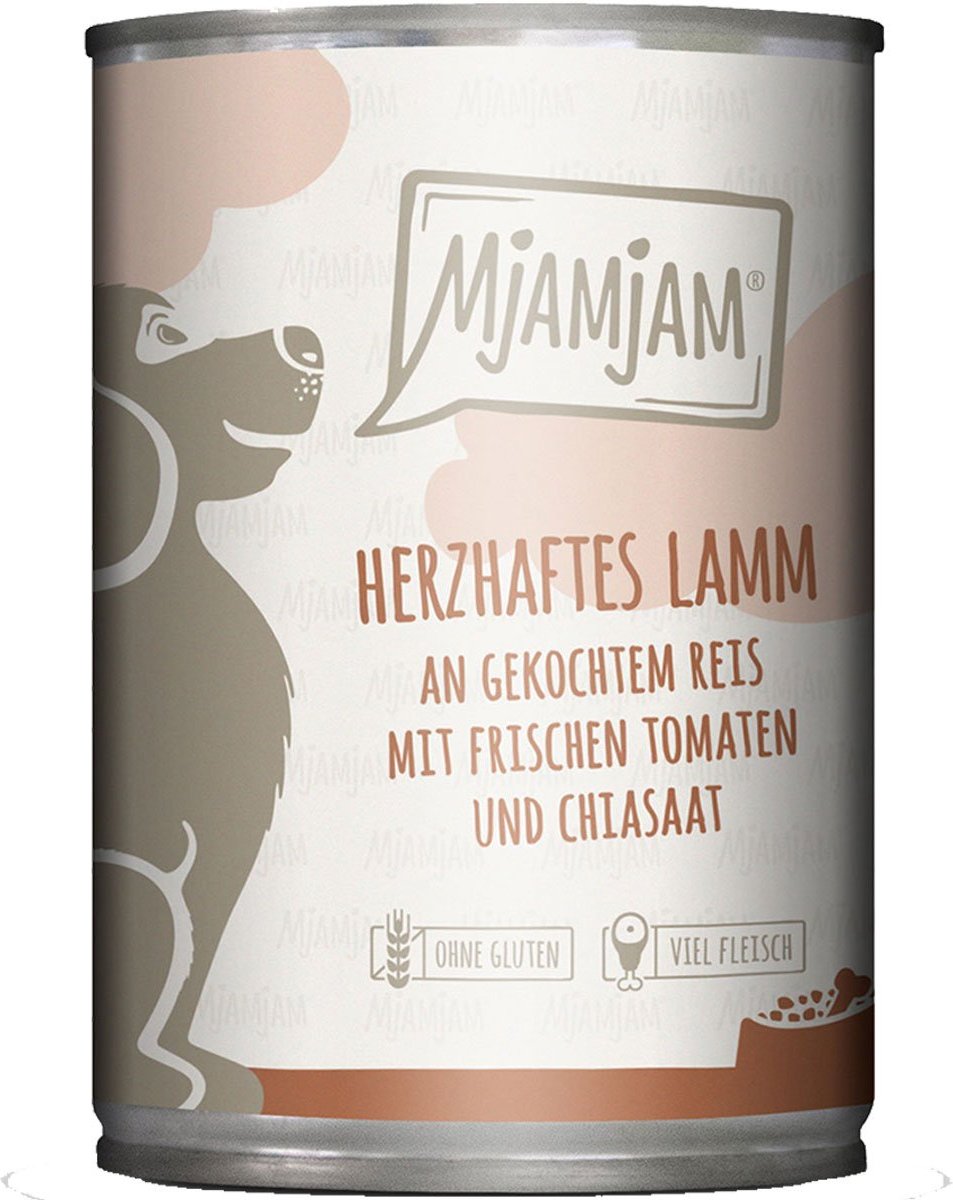 MjAMjAM herzhaftes Lamm an gekochtem Reis mit frischen Tomaten 6x400g