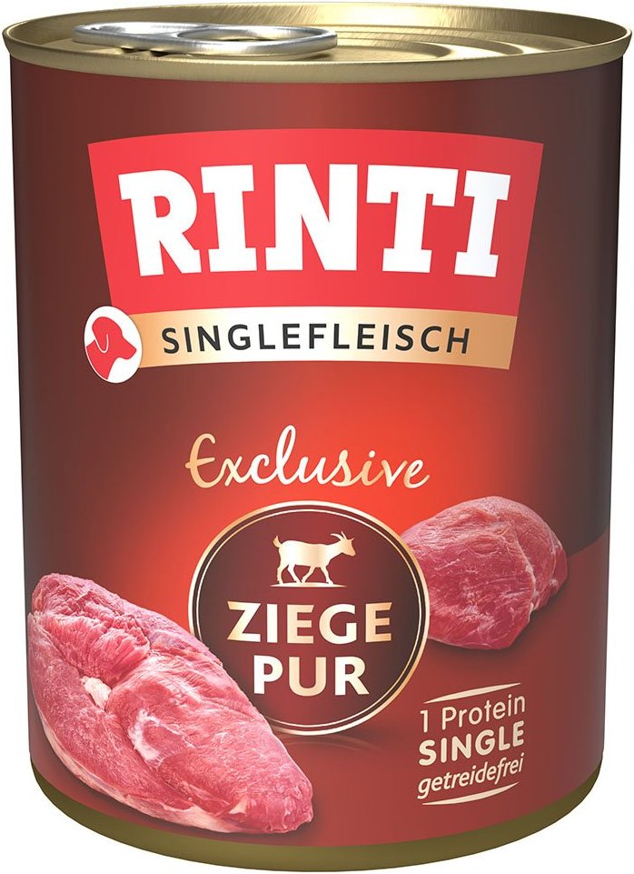 Rinti Singlefleisch Exclusive Ziege Pur 6x800g