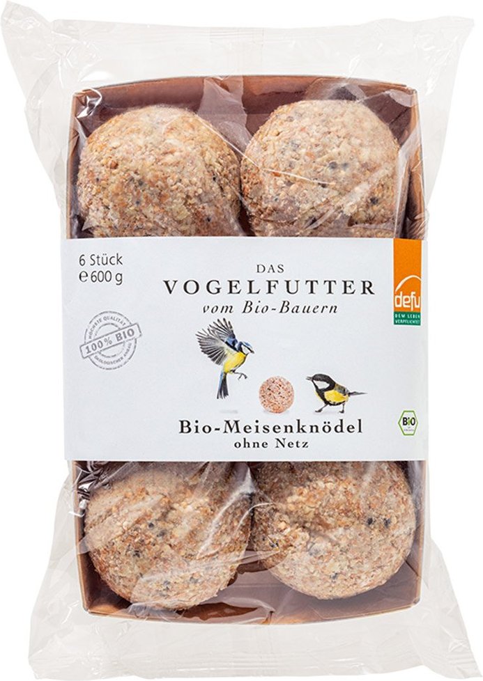 Defu Wildvögel Bio-Meisenknödel ohne Netz 600g