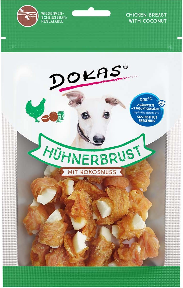 Dokas Hühnerbrust mit Kokosnuss 60g