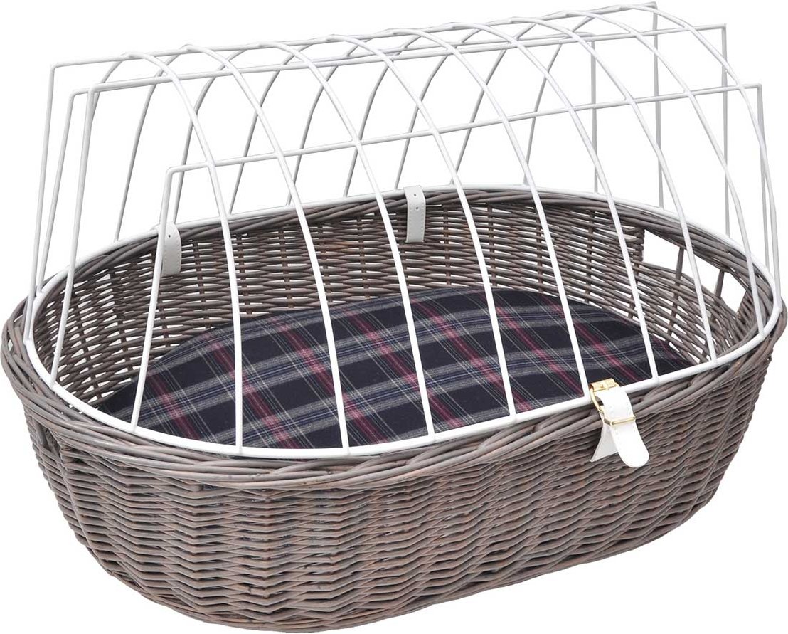 Aumüller Fahrradkorb grau Gepäckträger 68x46x40 cm