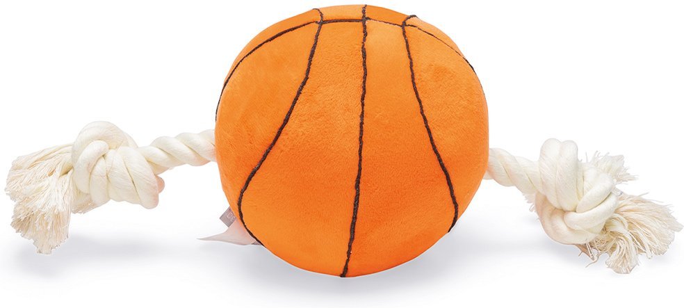 Beeztees Hundespielzeug Basketball mit Seil