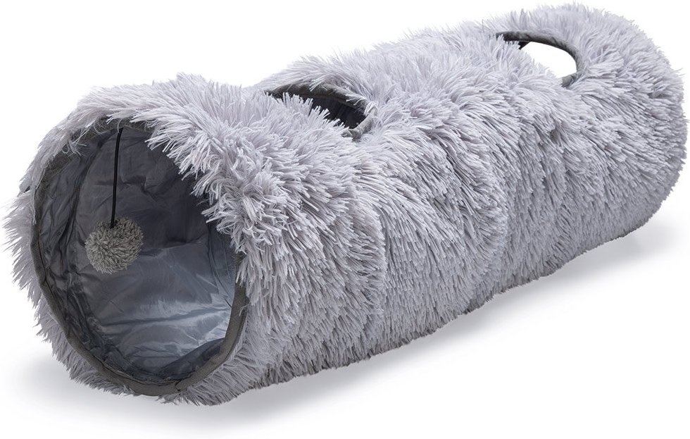 Beeztees Kitten Nona Katzentunnel Grau 90 x 25 cm