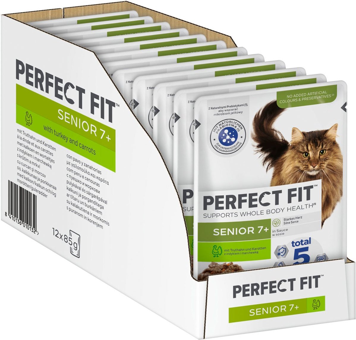 Perfect Fit Katzenfutter Senior mit Truthahn & Karotten 12x85g