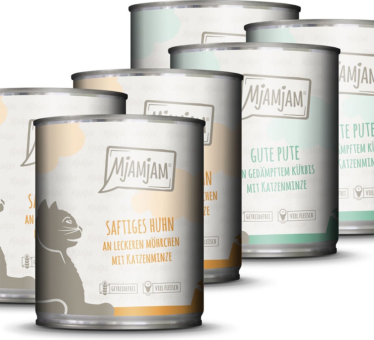 MjAMjAM Monopaket I mit Huhn und Pute 6x800g