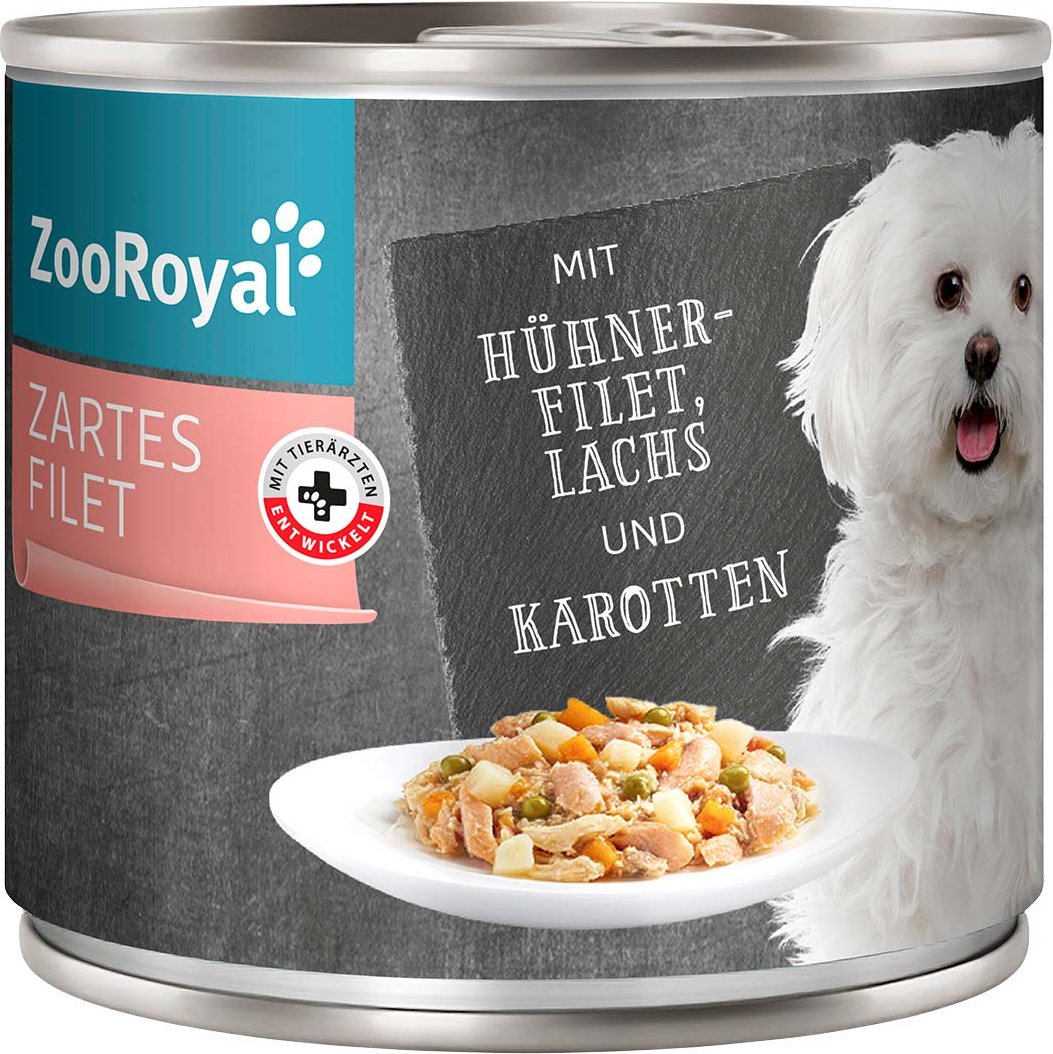 ZooRoyal Hühnerfilet mit Lachs & Karotten 6x140g