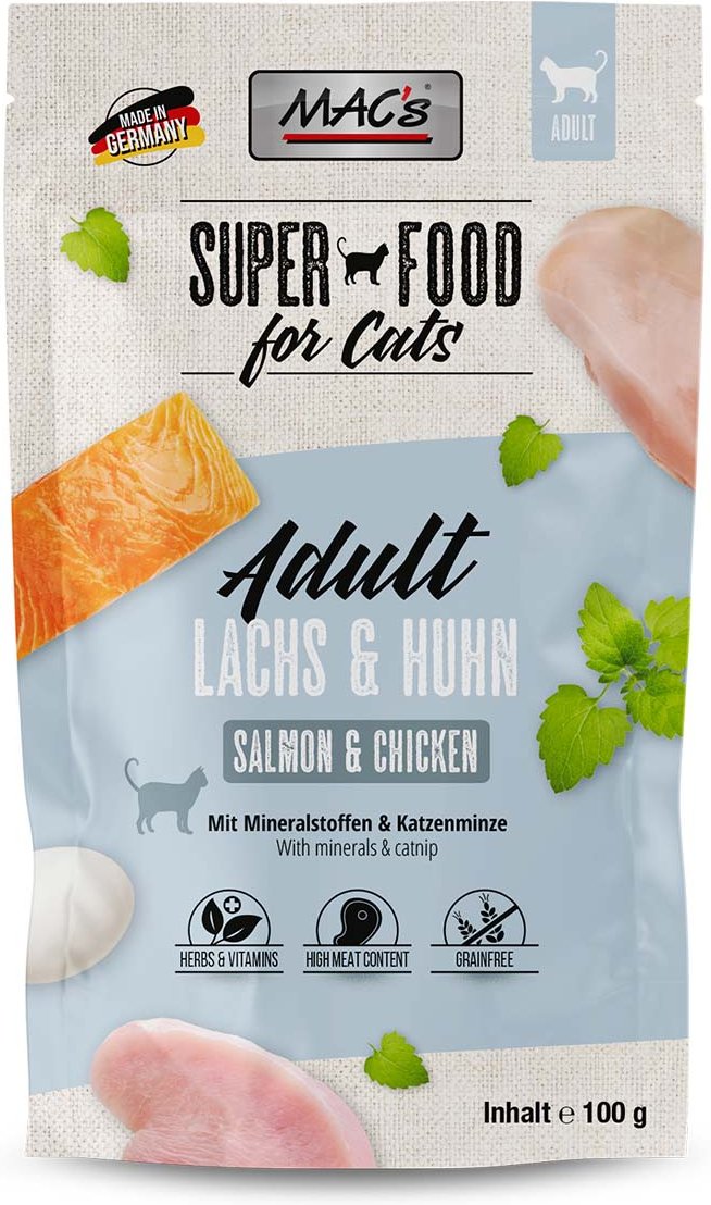 MAC's Cat Pouchpack Lachs und Geflügel 12x100g