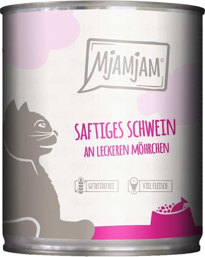 MjAMjAM - saftiges Schwein an Möhrchen 24x800g