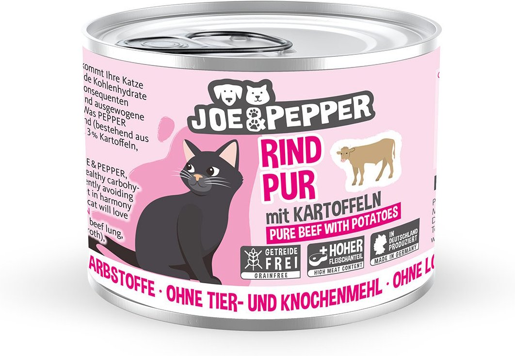 Thumbnail - Joe & Pepper Cat Rind pur mit Kartoffeln 6x200g