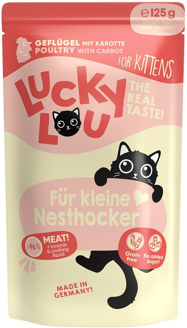 Lucky Lou Lifestage Kitten Geflügel 16x125g