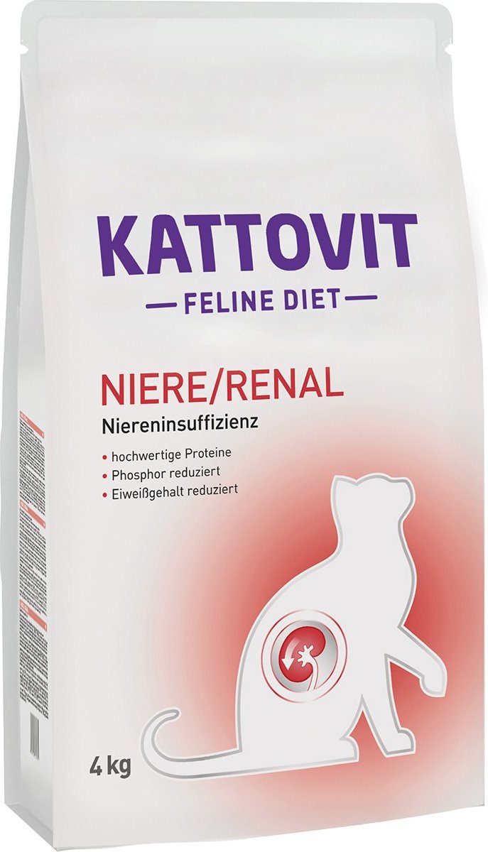 Kattovit Katzenfutter Feline Diet Niere/Renal 4kg