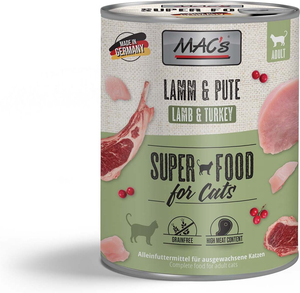 MAC's Cat Fleischmenü Lamm und Pute 6x800g
