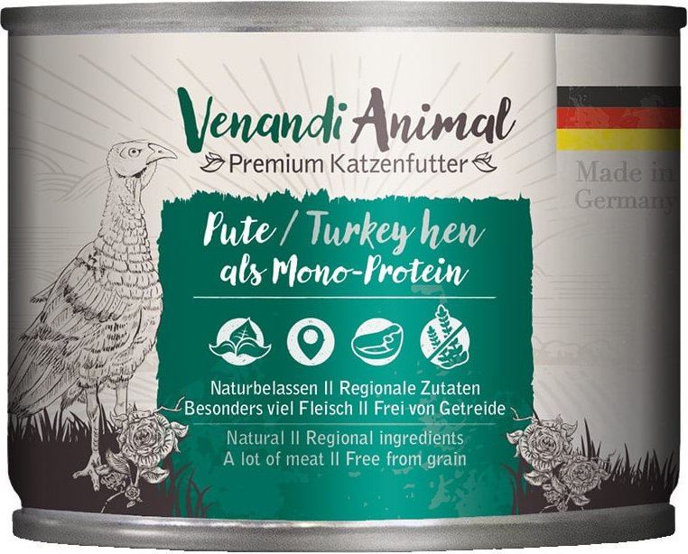 Venandi Animal Pute als Monoprotein 24x200g