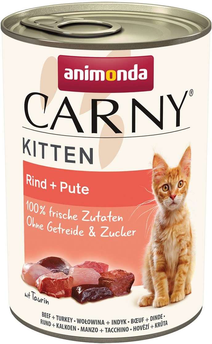 animonda Carny Kitten Rind + Pute 24x400g