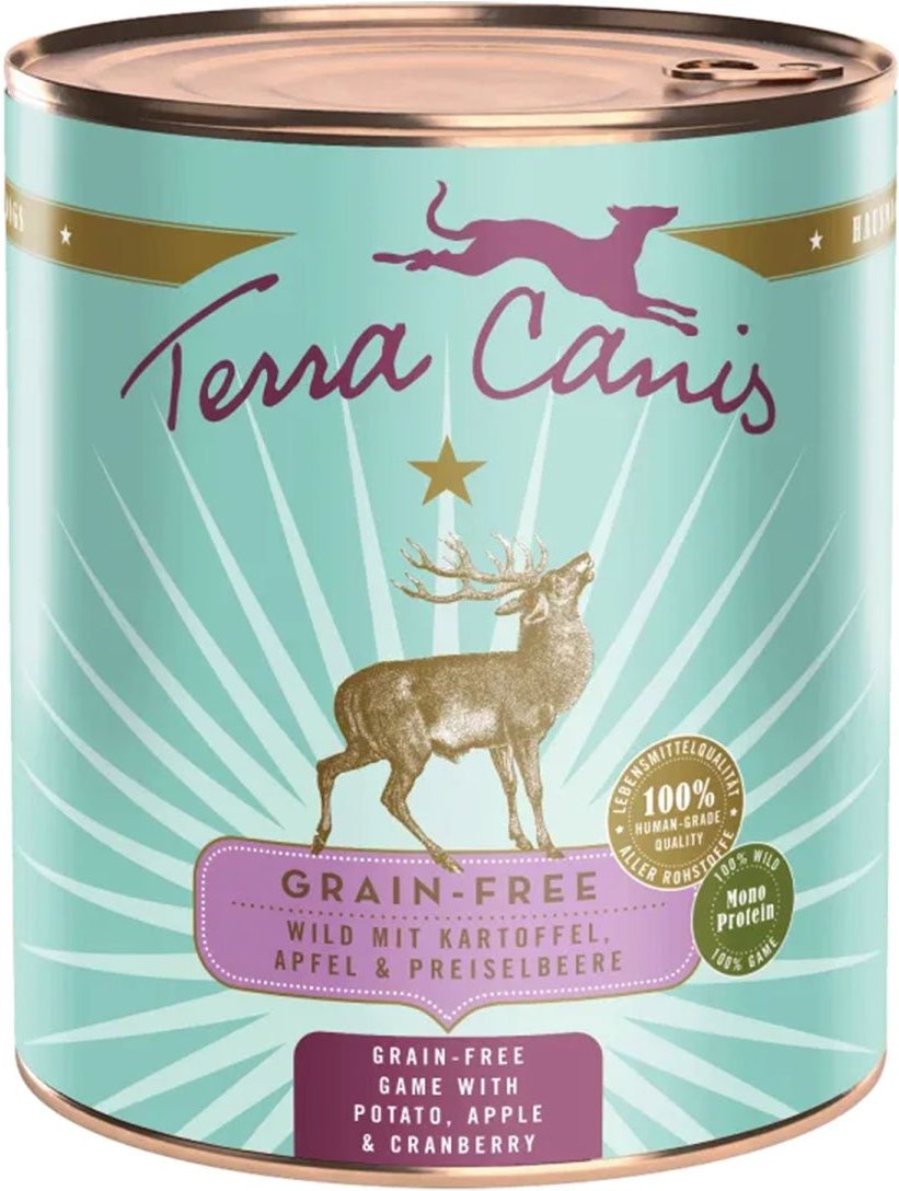 Thumbnail - Terra Canis getreidefrei Wild mit Kartoffeln, Apfel und Preiselbeeren 6x800g