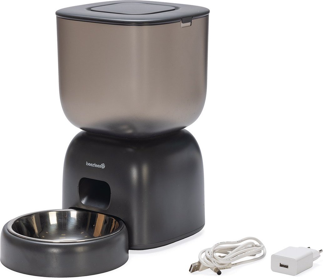 Beeztees Chris Smart Futterautomat 3 Liter Anthrazit
