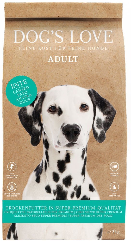 DOG'S LOVE Trocken Ente 12kg