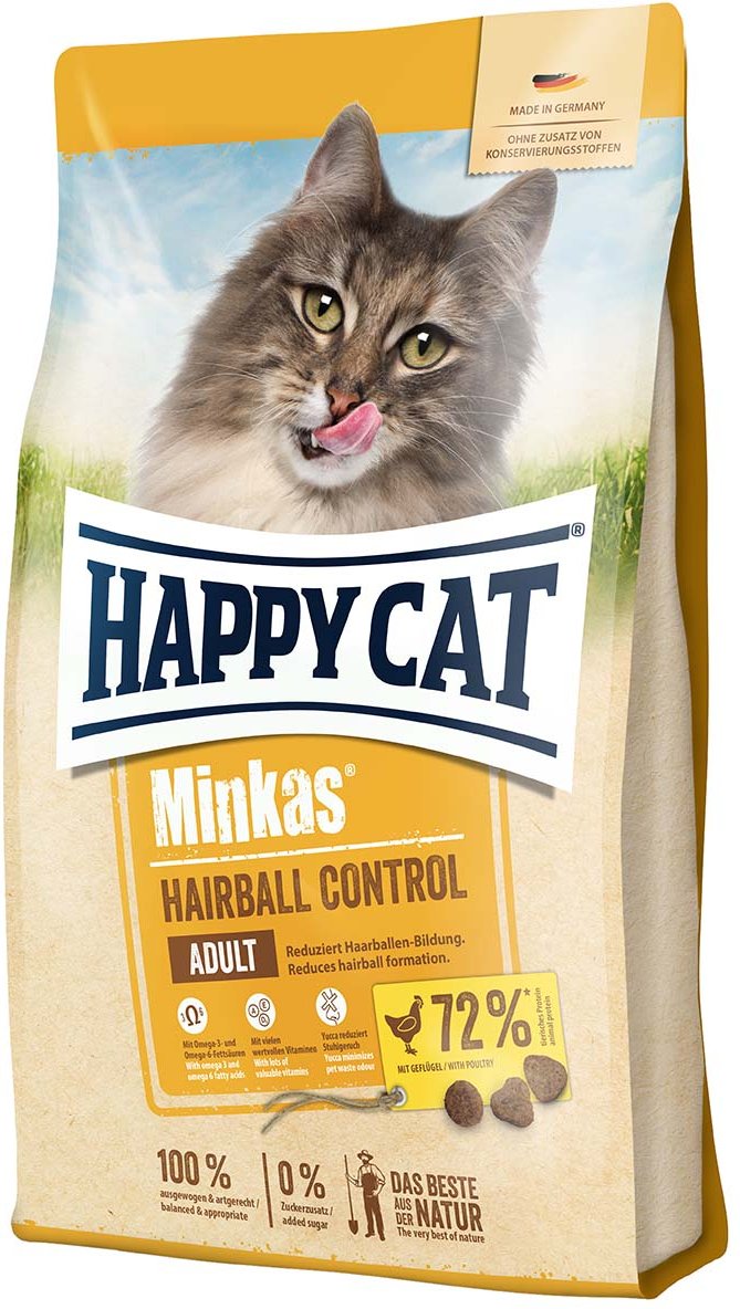 Happy Cat Minkas Hairball Control Geflügel 1,5kg
