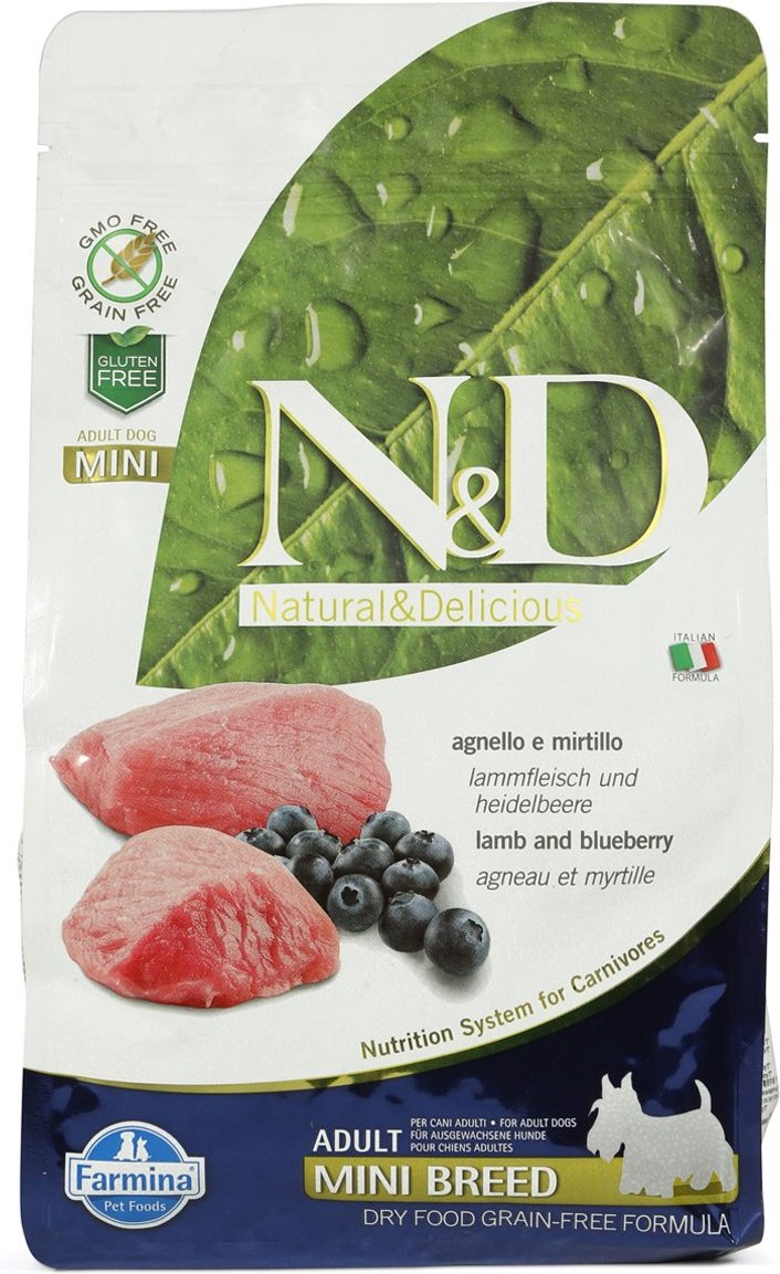 N&D Hundefutter Lamm&Heidelbeeren Mini Adult getreidefrei 800g