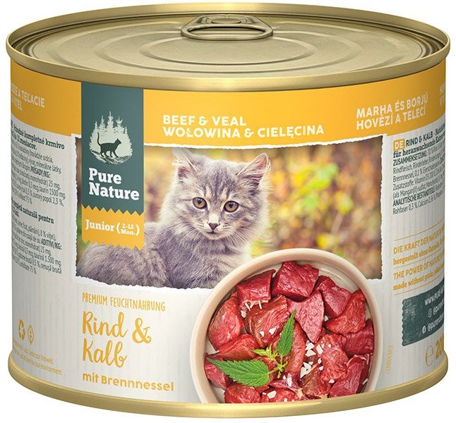 Pure Nature JUNIOR Rind & Kalb mit Brennnessel 6x200g
