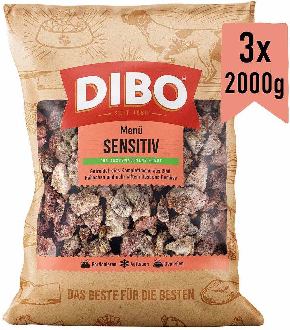 DIBO Frostfutter Menü Sensitiv 3x2000 g