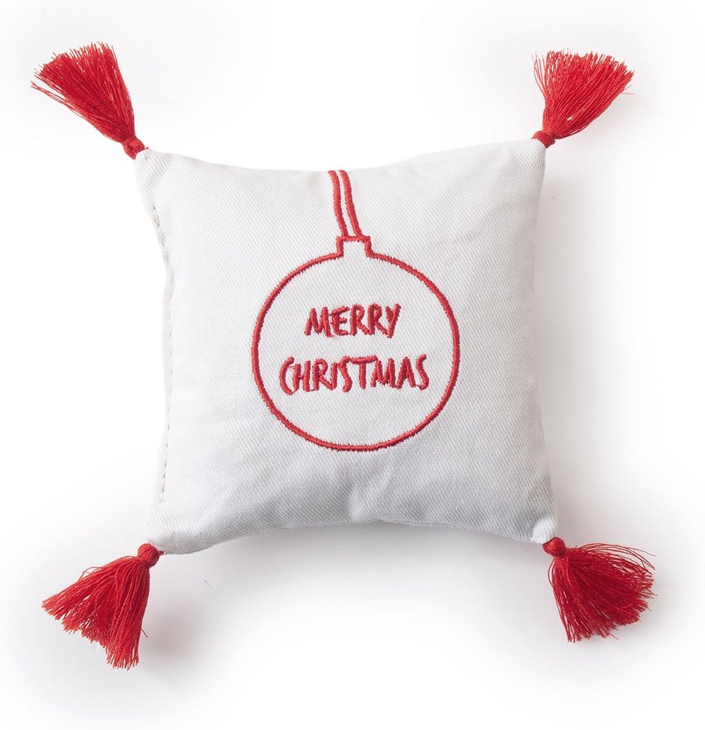 Aumüller Katzenspielkissen weiß, Merry Christmas