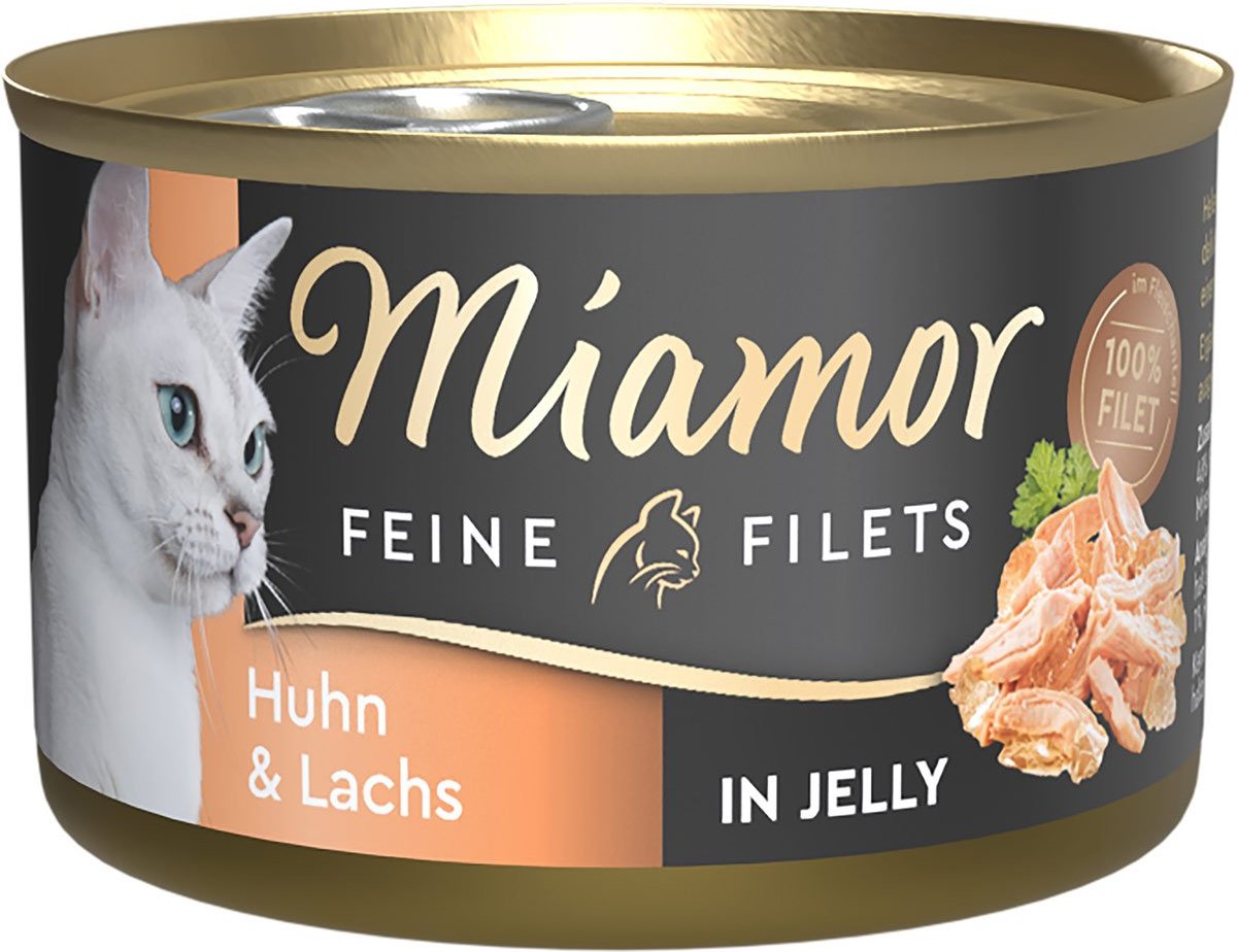 Miamor Feine Filets in Jelly Huhn & Lachs 24x100 g