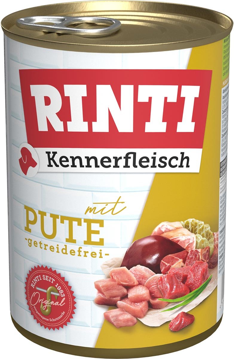 Thumbnail - Rinti Kennerfleisch mit Pute Dose 24x400g