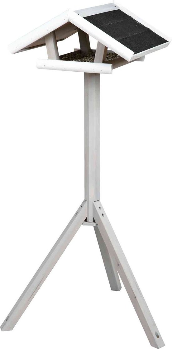 Trixie Natura Futterhaus mit Ständer 115 cm grau/weiß