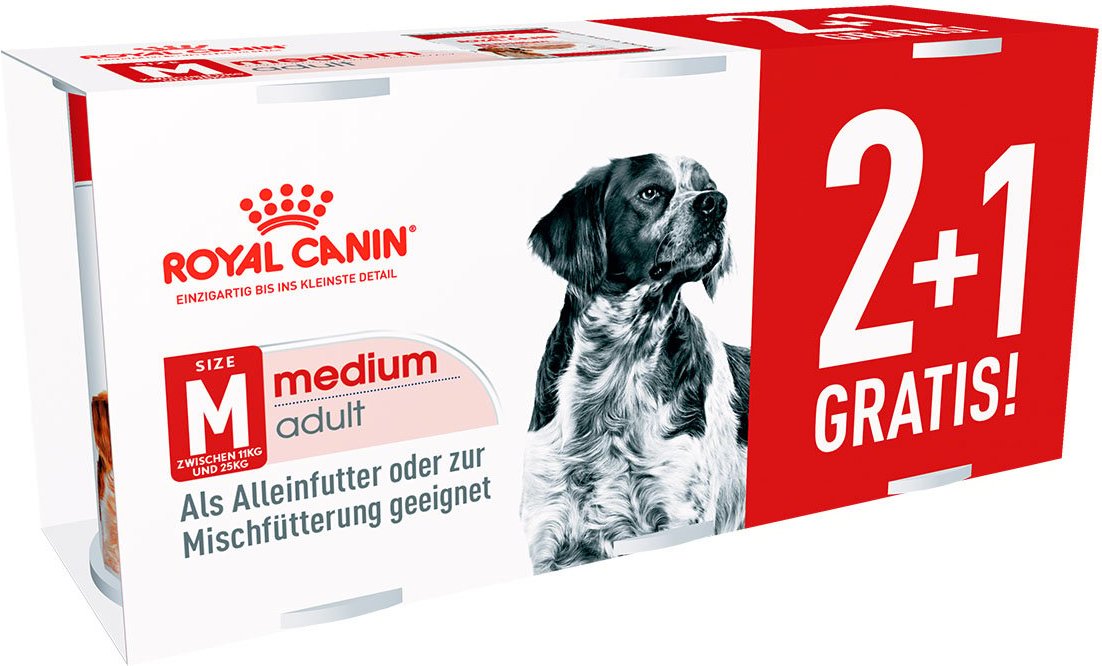 Royal Canin 2+1 gratis SHN Medium Adult Loaf 410g