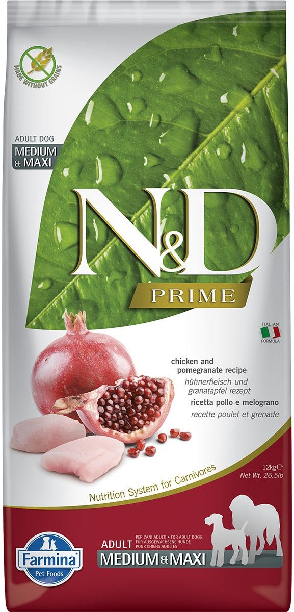 Farmina N&D Prime Dog Huhn Adult Medium Maxi 12kg