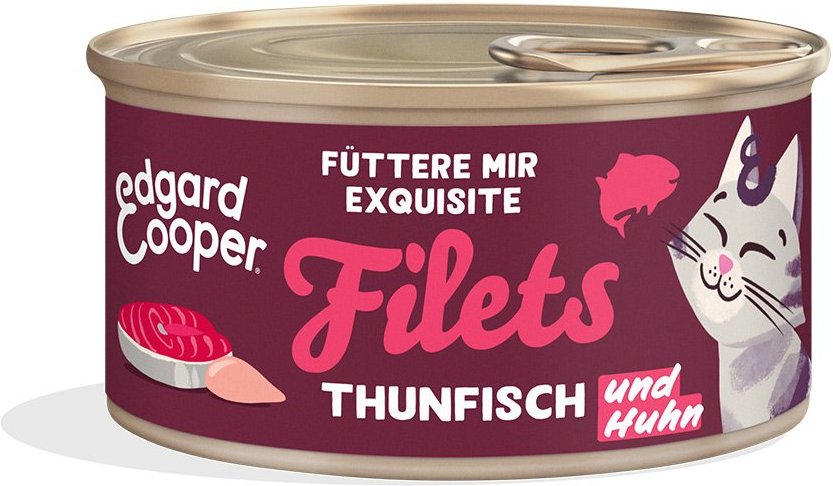 Edgard & Cooper Filets Frischer Thunfisch & Freilaufhuhn 24x70g