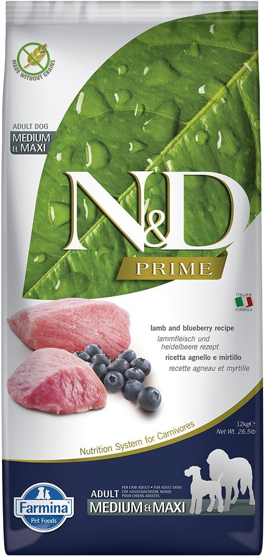 Thumbnail - Farmina N&D Prime Dog Lamm Adult Medium Maxi 2x12kg