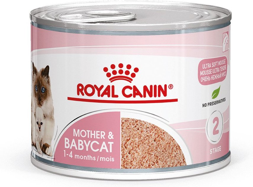 ROYAL CANIN MOTHER & BABYCAT Mousse für tragende Katzen und Kitten 12x195g