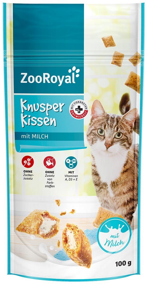 ZooRoyal Knusperkissen mit Milch 5x100 g