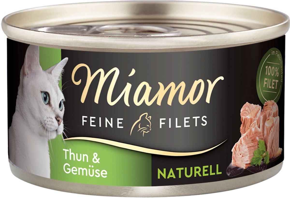 Miamor Feine Filets naturell Thun & Gemüse 24x80g