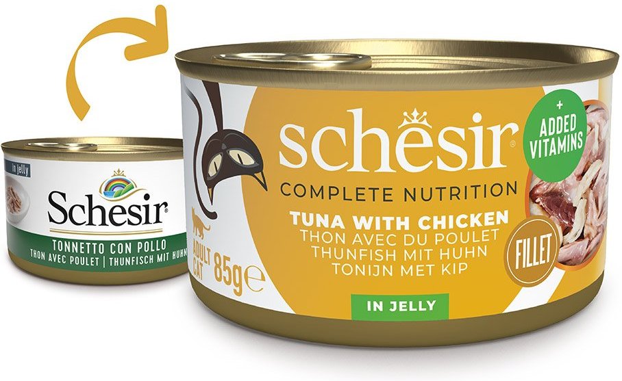Schesir Cat Complete Thunfisch mit Huhn in Jelly 12x85 g