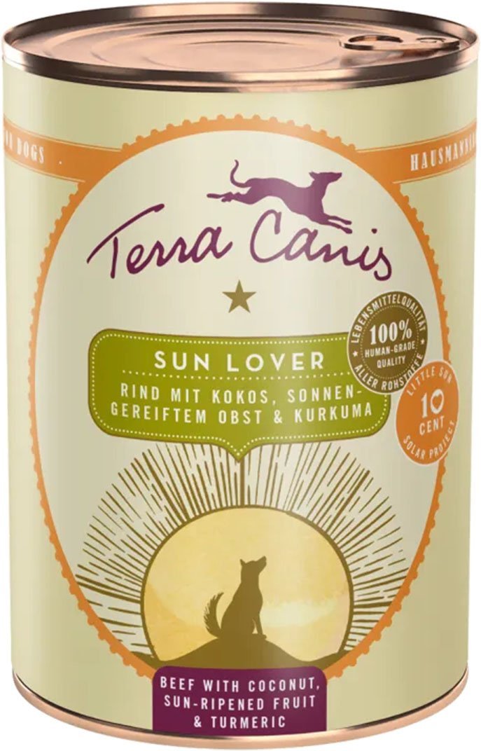 Terra Canis Sun Lover Rind sonnengereift Obst 6x400g