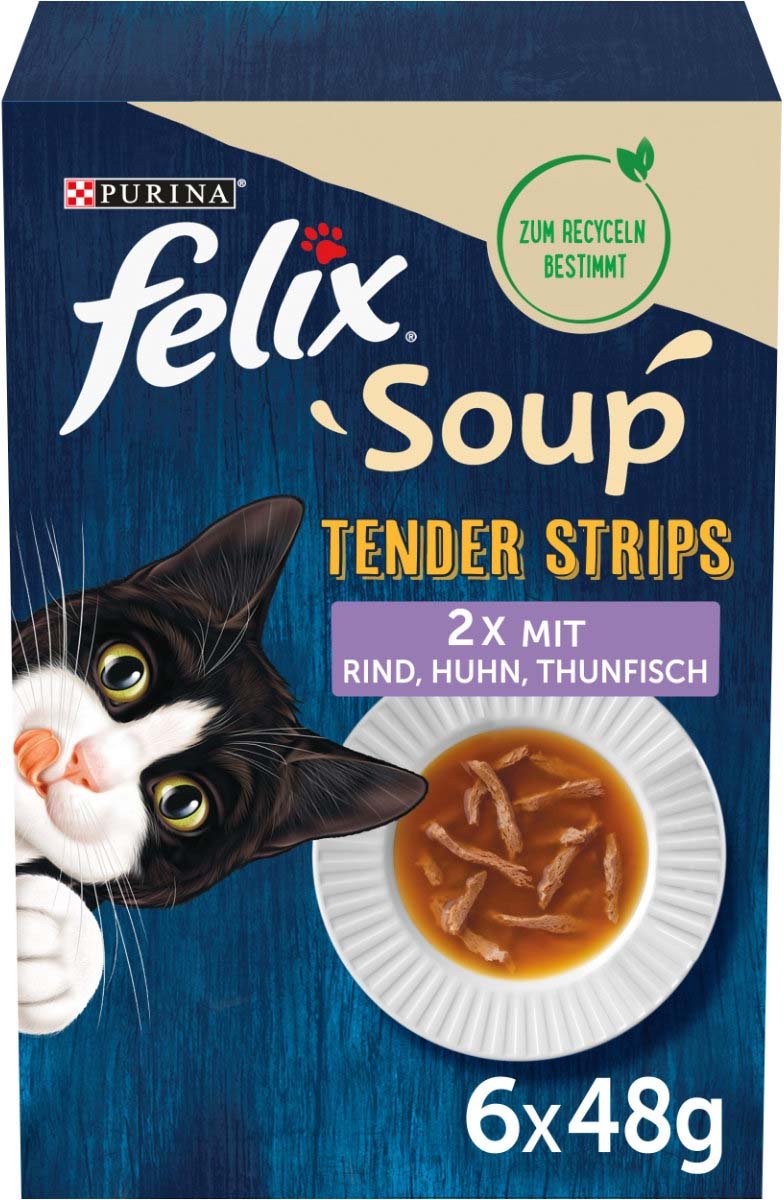 Thumbnail - FELIX Soup Tender Strips Gemischte Vielfalt 6x48g