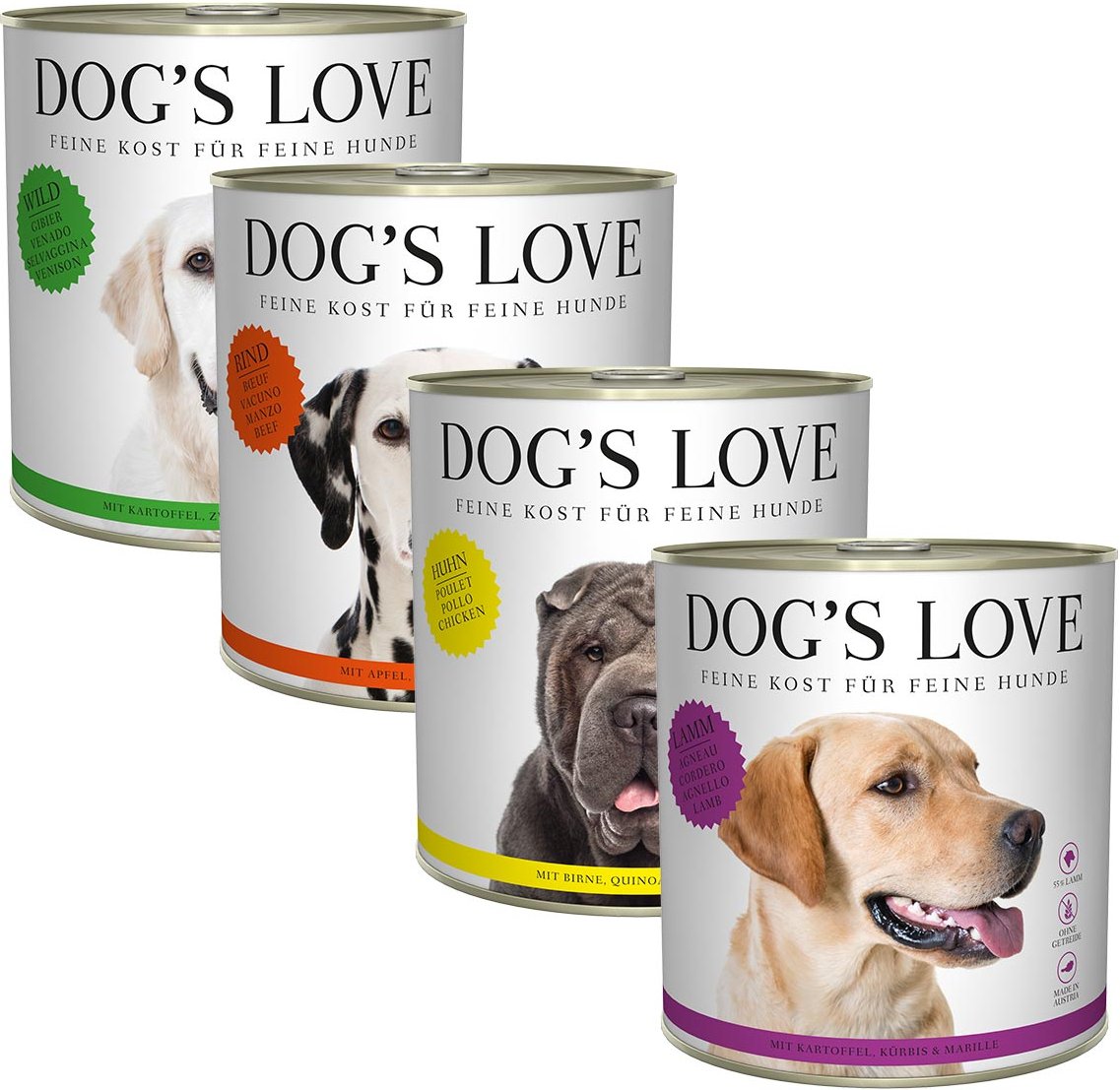 Dog's Love 24x800g Mixpaket
