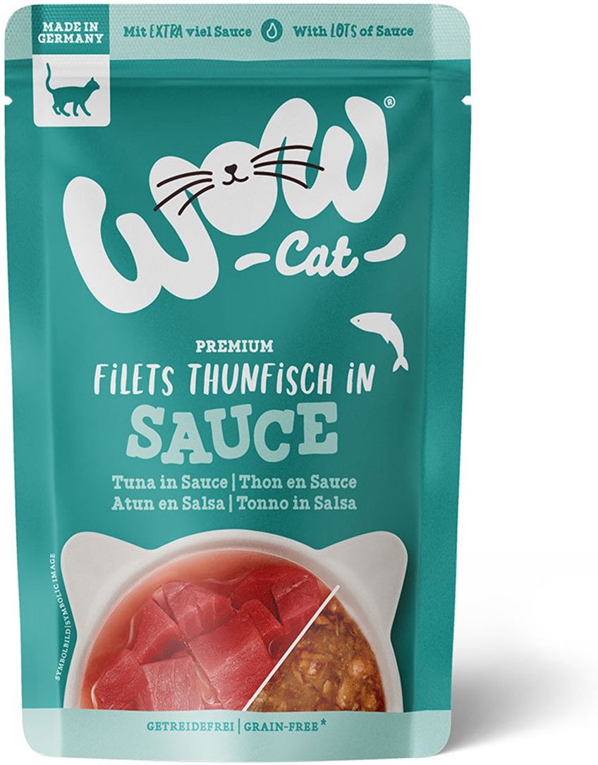 WOW CAT Filets Thunfisch in Sauce 8x85 g