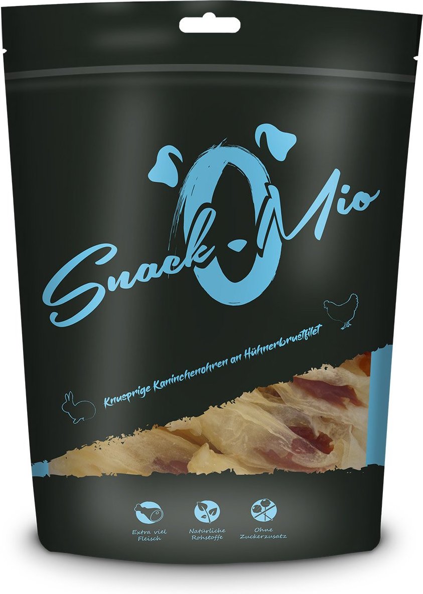 SnackOMio - knusp. Kaninchenohren an Hühnerbrustfilet 3x70g
