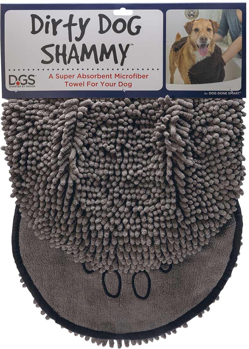 Dirty Dog Shammy saugstarkes Hundehandtuch 80x35cm grau
