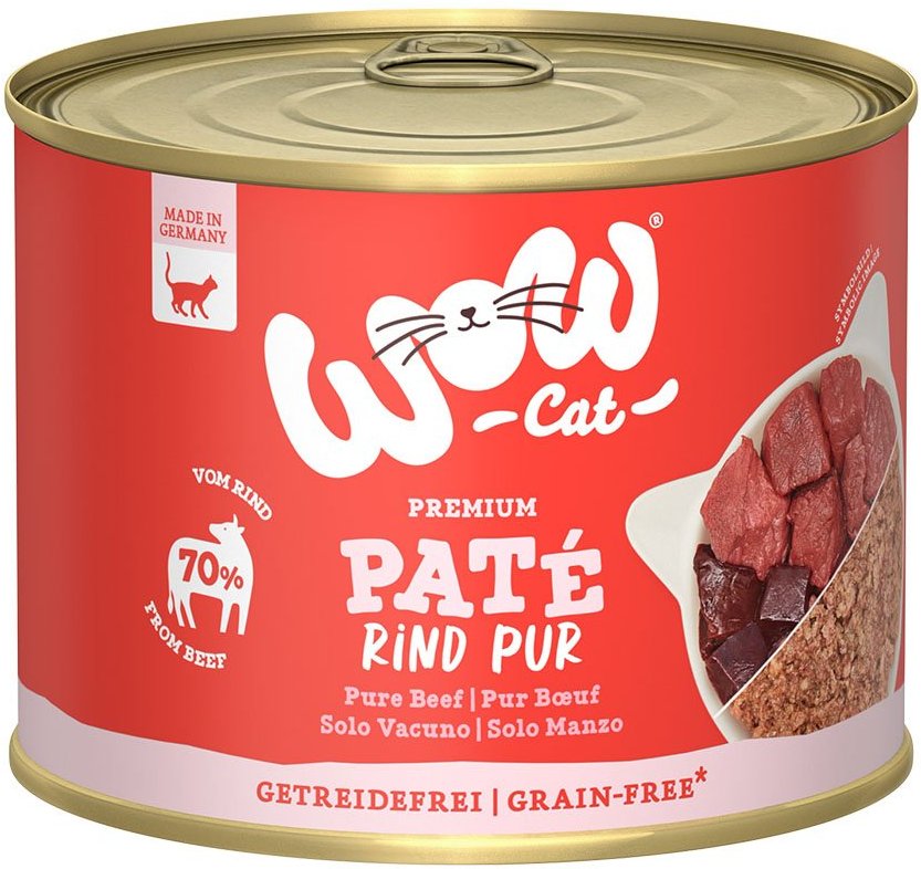 WOW CAT Adult Rind Pur 6x200g