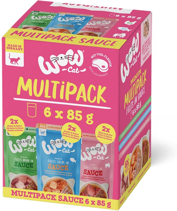 WOW CAT Sauce MULTIPACK 6x85g