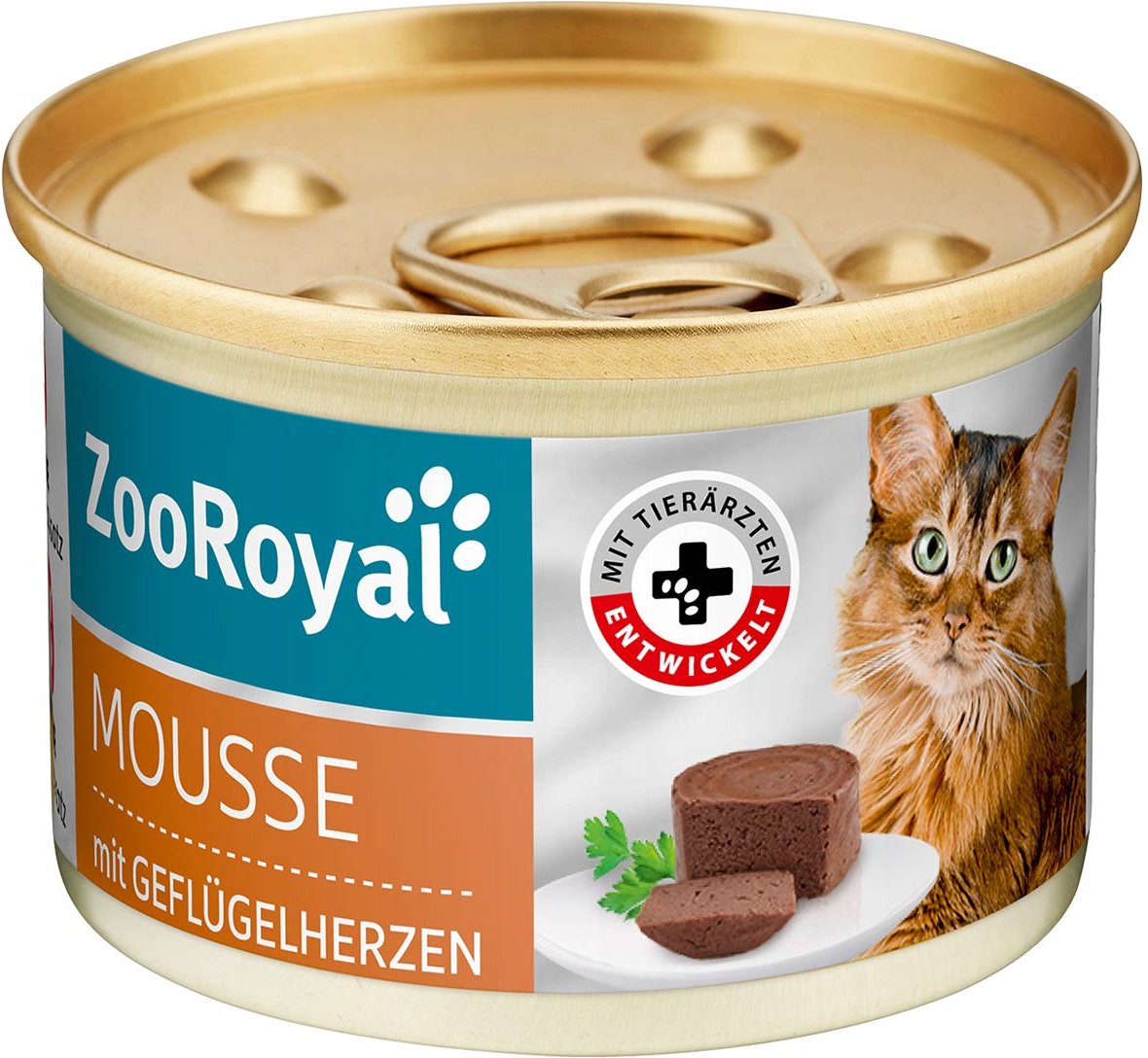 ZooRoyal Mousse mit Geflügelherzen 12x85g