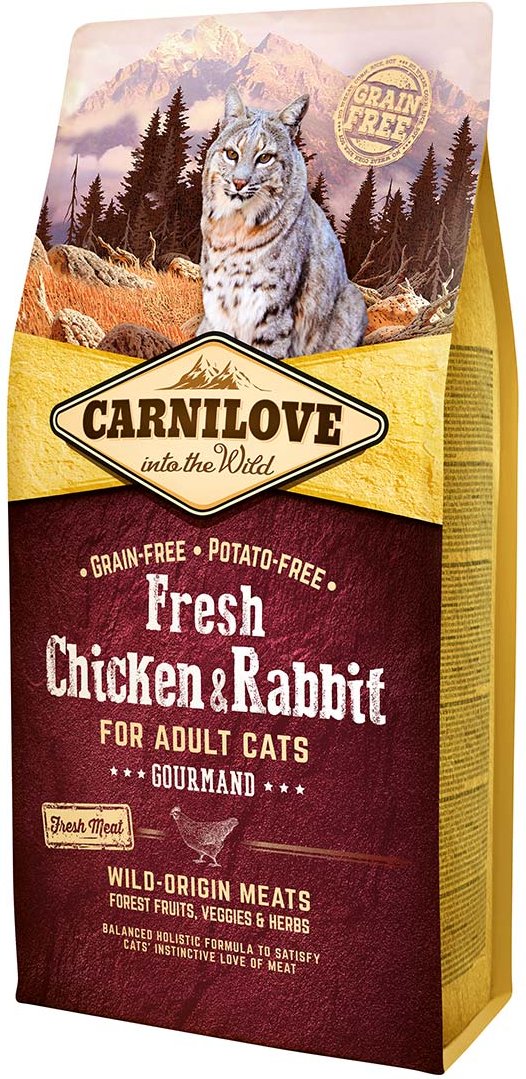 Carnilove Cat Adult Fresh - Chicken & Rabbit / Gourmand 6kg