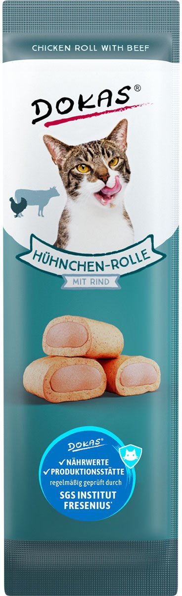 Dokas Hühnchen-Rolle mit Rind 32x10g