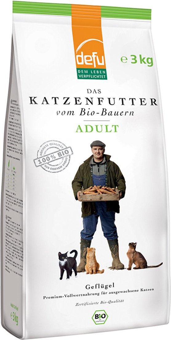 Defu Katze Adult Bio-Geflügel Trockenfutter 3kg