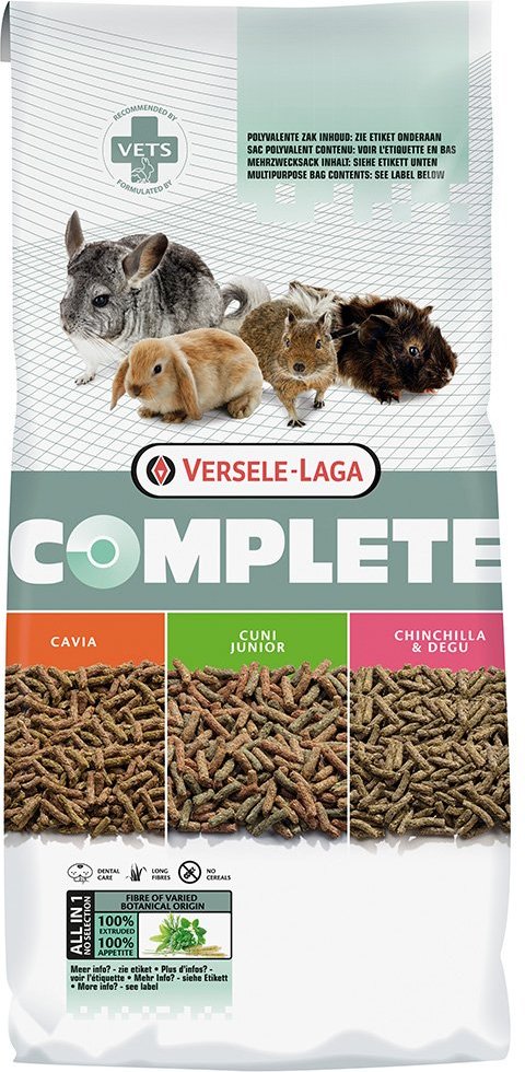 Versele Laga Complete Cavia, Cuni Junior, Chinchilla & Degu 2x8kg